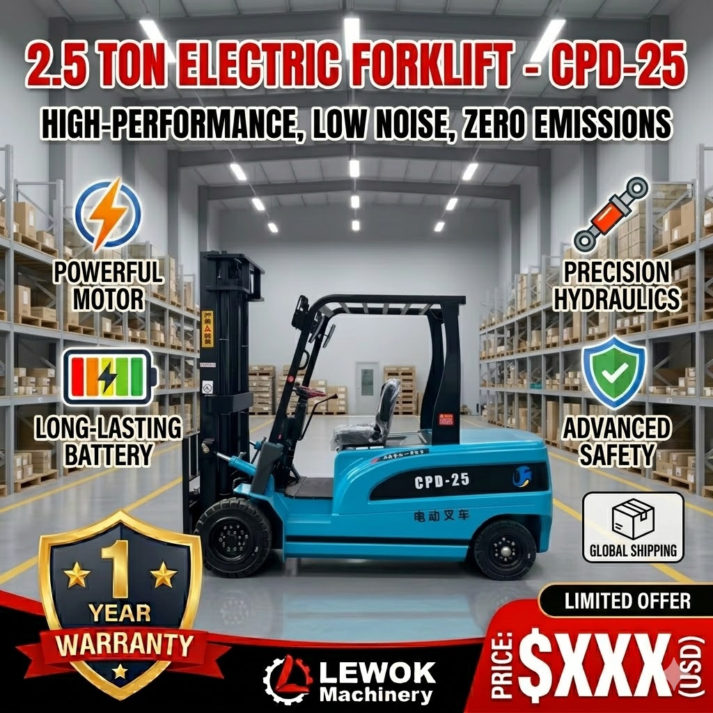Elektrische pallettruck 2,5 to - Heavy Equipment Forklift recensie en prijs