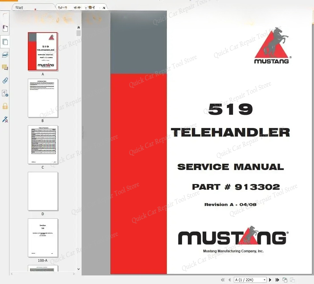 AutoCD Mustang Machinery Heavy - Heavy Equipment Pdf recensie en prijs
