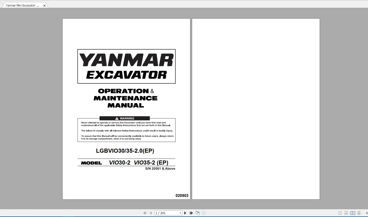 SpecDiag Yanmar Heavy Equipmen - Heavy Equipment Pdf recensie en prijs